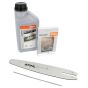 12" 1/4"P 1.1mm Chain Bar Oil & File for Stihl MS150, MS150T Chainsaws