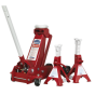 Trolley Jack 3tonne Standard Chassis with Axle Stands (Pair) 3tonne Capacity per Stand Sealey Part No. 3010CX