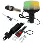 Dual Beacon Orange & Green Spigot Weld On Non Retractable Seat Belt Kit