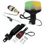 Dual Beacon Orange & Green Bolt On Spigot Non Retractable Seat Belt Kit
