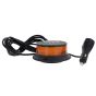 LED Amber/Orange Flashing Micro Beacon - Magnetic & 3 Bolt Fixing
