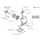 Starter for Husqvarna 322 T