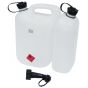 Combination Double Fuel/Oil Canister - Transparent