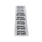 Model Plate for Stihl FS450 Brushcutter - 4128 967 1502