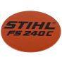 Model Plate for Stihl FS240 C Brushcutter - OEM No. 4147 967 1550