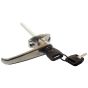 Locking Canopy Door Handle Chrome Keyed Alike for Secure Doors