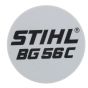 Model Plate for Stihl BG56C Blowers - 4241 967 1501