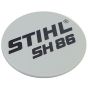 Model Plate for Stihl SH86 - 4241 967 1522