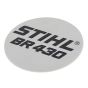 Model Plate for Stihl BR430 Backpack Blower - OEM No. 4244 967 1502