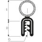 16mm Extruded Rubber Seal