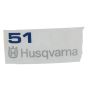 Decal for Husqvarna 51 Chainsaws - 503 66 28-05