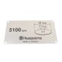 Label 12" for Husqvarna K760 - 506 28 41 04