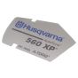 Label for Husqvarna 560XP Chiansaws - Genuine Husqvarna Part - 523 03 56-03