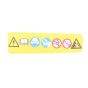 Warning Label for Husqvarna 140, 435 & 450 Chainsaws, OEM No. 544 37 50-01