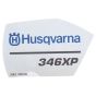 Label for Husqvarna 346XP Chainsaws - 544 97 36 01