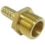 3/4 BSP Male x 1/2" Tail Brass Pipe Fitting