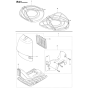 Accessories-3 Assembly For Husqvarna 555FXt Brushcutters