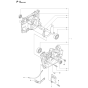 Crankcase Assembly For Husqvarna 555rxt Brushcutters