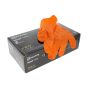 Nitrile Grip Plus Disposable Orange Gloves (Pack of 50) - Large