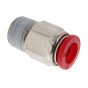 8mm Plastic Straight Stud with 1/4" BSP Fitting