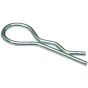 R-Clip 6mm Dia x 115mm Length Zinc Plated Steel Fastener