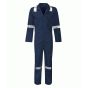 Hi-Vis Navy Flame Retardant Overalls - Large