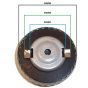 Fuel Cap 50mm Push and Twist with Rubber Washer for Hatz/Bomag