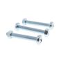 M5 x 35mm Set Screws c/w nuts attaching socket onto tow-bar (Pack of 3)