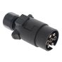 Professional 12V N Type 7 Nickel Pins Plastic Plug for caravans & trailers