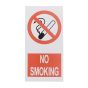'No Smoking' Sign - 200mm x 100mm - 1mm Semi Rigid Plastic