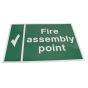 'Fire Assembly Point' Sign 400mm x 300mm 1mm - Semi Rigid Plastic