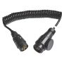 7 Pin to 8 Pin (fits 13 pin) Type Curly Trailer Extension Cable Adaptor - OEM No. 5901
