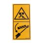 Secure Cylinder Locking Device Decal for Terex HD850, HD1000, HD1200 Dumpers - OEM No. 8002 2289