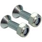 M12 x 40mm Countersunk Bolt & Nut (Pair)