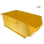 Yellow Plastic Wall Panel Storage Bins Size 4 