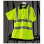 Reflective Hi Vis Polo Shirt Size: Large Class 2