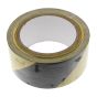 Black/Yellow Hazard Warning Tape Size: 50mm x 33m