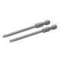 T7 x 75mm 1/4" Hex Draper TX-STAR Insert Bits - Pack of 2