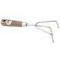 Hand Rake Stainless Steel with Ash Handle for Gardening by Draper Tools