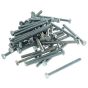 M6 x 75mm Zinc Plated 8.8 HT DIN 933 Setscrews 50 Pack