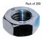 Metric Plain Nuts, Stainless Steel, Size: M3 - Pack of 200