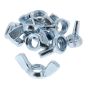 Wing Nuts, Zinc Plated, Size: M8 - Pack of 10 - 903 0763
