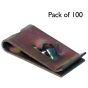 U Nuts, Zinc Plated, Size No. 10, Pack of 100