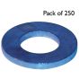 Table 3 Flat Washers, Zinc Plated, I.D: 1/2", Pack of 250