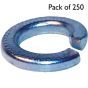 Imperial Spring Washers, Rectangular Section, I.D: 7/16", Pack of 250