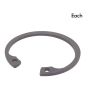 Internal Circlip 43mm Self Colour Metal - DIN 472 Fastener
