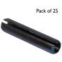 Metric Spring Steel Roll Pins, Diam: 8mm x Length: 24mm - Pack of 25