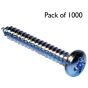 Self Tapper / Tapping Screws, Pan Head - Size: 14, Length: 3/4", Pack of 1000