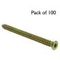 Concrete Screws, T30 Torx Head, (Zinc/Passivated) Size: 7.5 x 70 - Pack of 100