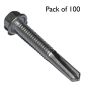 Hex S/Drilling Screw, Size: 5.5 x 38, Thickness 12mm - Pack of 100